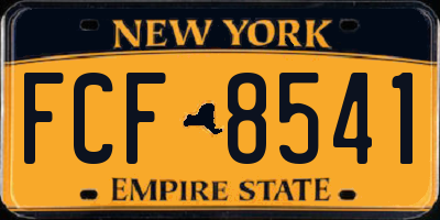 NY license plate FCF8541