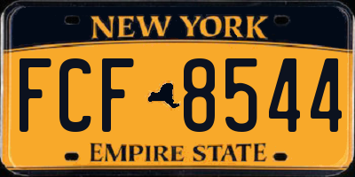 NY license plate FCF8544