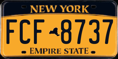 NY license plate FCF8737