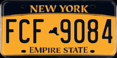 NY license plate FCF9084