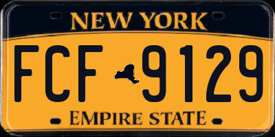 NY license plate FCF9129