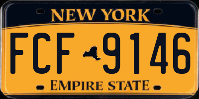 NY license plate FCF9146