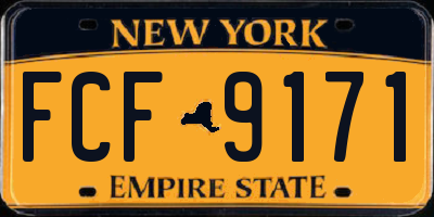 NY license plate FCF9171