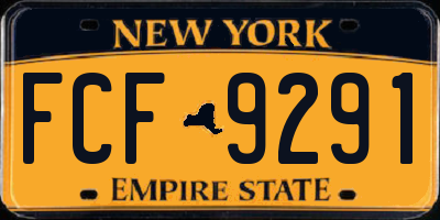 NY license plate FCF9291