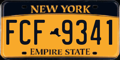 NY license plate FCF9341