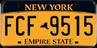 NY license plate FCF9515