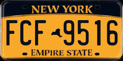 NY license plate FCF9516