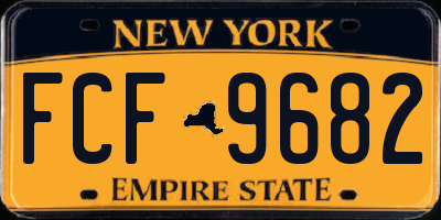 NY license plate FCF9682