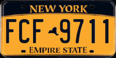 NY license plate FCF9711
