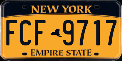 NY license plate FCF9717
