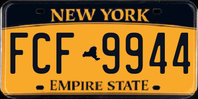 NY license plate FCF9944