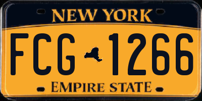 NY license plate FCG1266