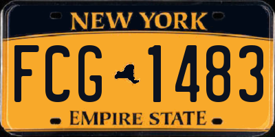 NY license plate FCG1483