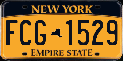 NY license plate FCG1529