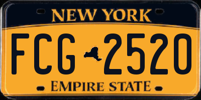 NY license plate FCG2520
