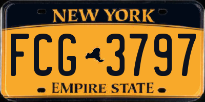 NY license plate FCG3797
