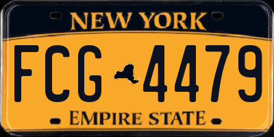 NY license plate FCG4479