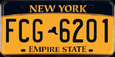 NY license plate FCG6201