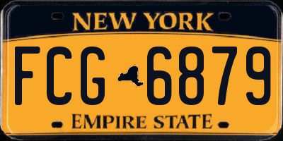 NY license plate FCG6879