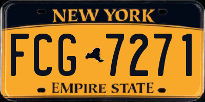 NY license plate FCG7271