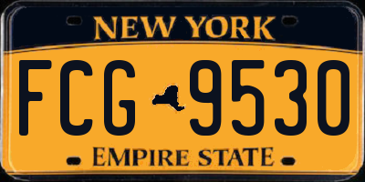 NY license plate FCG9530