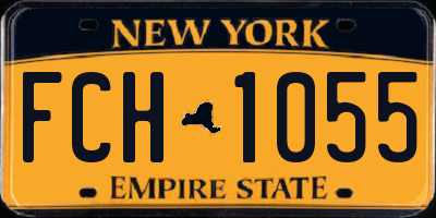 NY license plate FCH1055