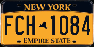 NY license plate FCH1084