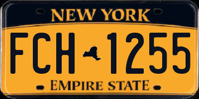 NY license plate FCH1255