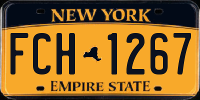 NY license plate FCH1267