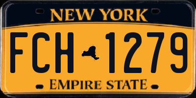 NY license plate FCH1279