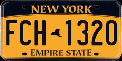 NY license plate FCH1320