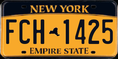 NY license plate FCH1425