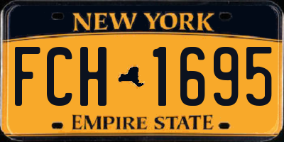 NY license plate FCH1695