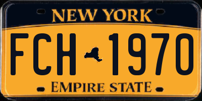 NY license plate FCH1970