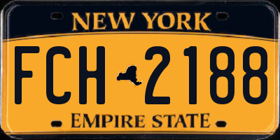 NY license plate FCH2188