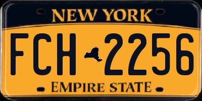 NY license plate FCH2256