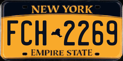 NY license plate FCH2269
