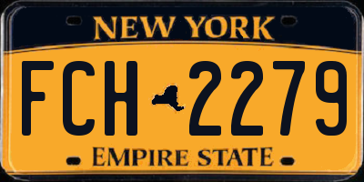 NY license plate FCH2279