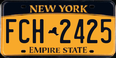 NY license plate FCH2425