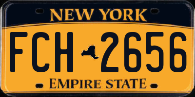 NY license plate FCH2656