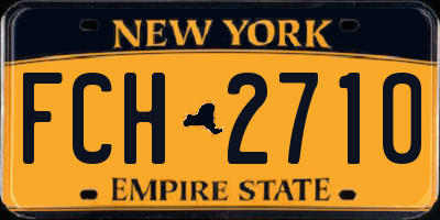 NY license plate FCH2710