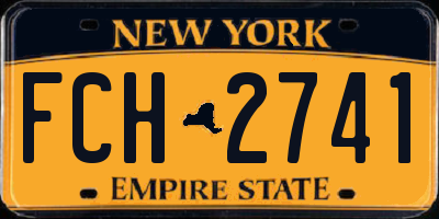 NY license plate FCH2741
