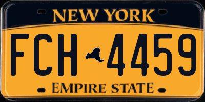 NY license plate FCH4459