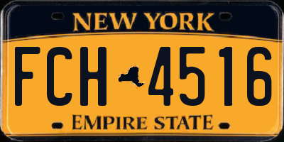 NY license plate FCH4516