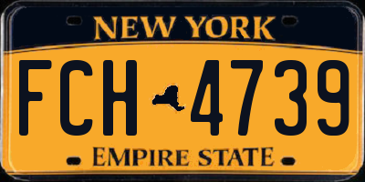 NY license plate FCH4739