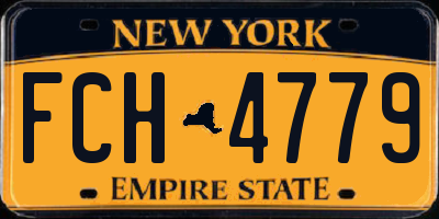 NY license plate FCH4779