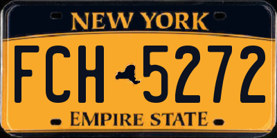NY license plate FCH5272