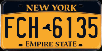 NY license plate FCH6135