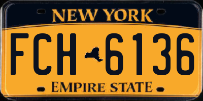 NY license plate FCH6136