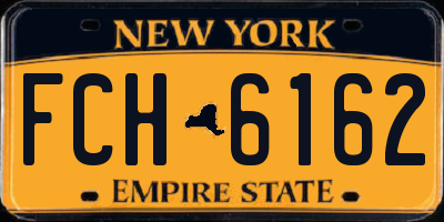 NY license plate FCH6162